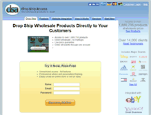 Tablet Screenshot of dropshipaccess.com